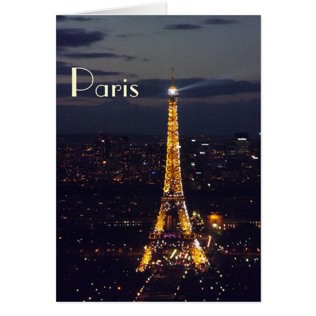 Paris Eiffelturm in der Nacht (Vorne)