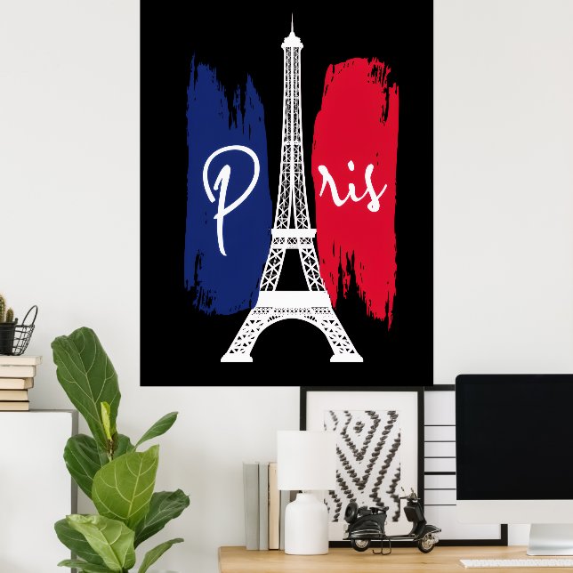Paris Eiffelturm  Poster (Heimbüro)