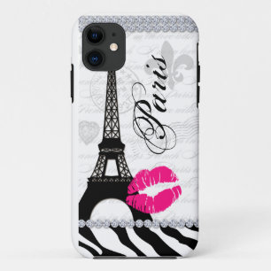 Paris-Eiffelturm-Rosa-LippenHandy-Abdeckung Case-Mate iPhone Hülle