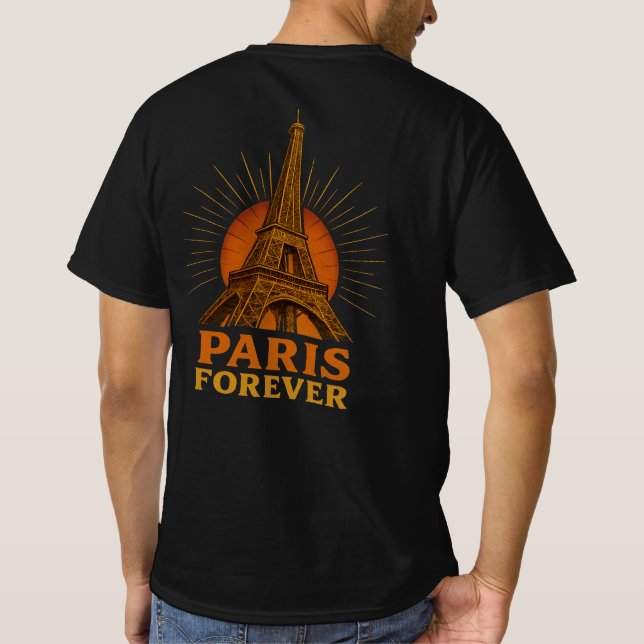 Paris – Eiffelturm T-Shirt (Rückseite)