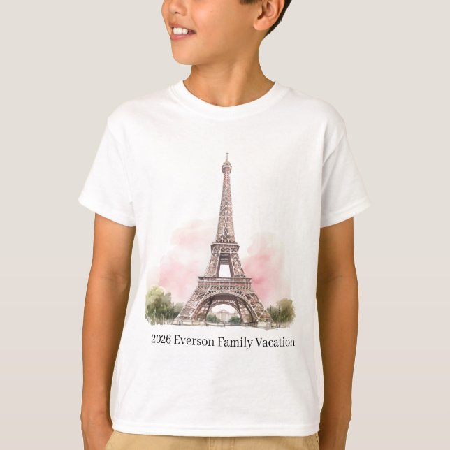 Paris Eiffelturm T-Shirt (Vorderseite)