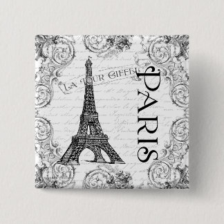 Paris Eiffelturm und Scrolls Button