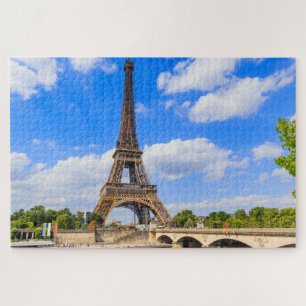 Paris, Eiffelturm und Seine, Frankreich.