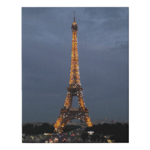 Paris-EiffelturmTwinkling nachts Leinwandartiger Druck
