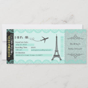 Paris-Einladung, benutzerdefinierte Paris-Einladun Einladung
