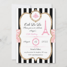 Paris Einladung, Custom, Birthday, Bridal, Baby Einladung