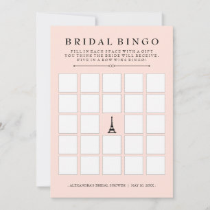 Paris Elegance Braut-Bingo Brautparty-Spiel