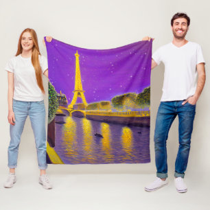 Paris entlang der Seine unter den Sternen Fleecedecke