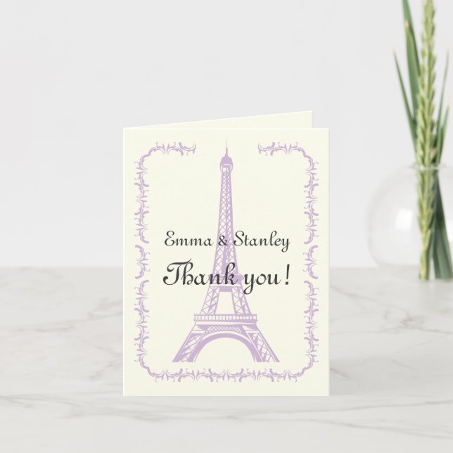 Paris épousant le Merci pourpre de Tour Eiffel (Devant)