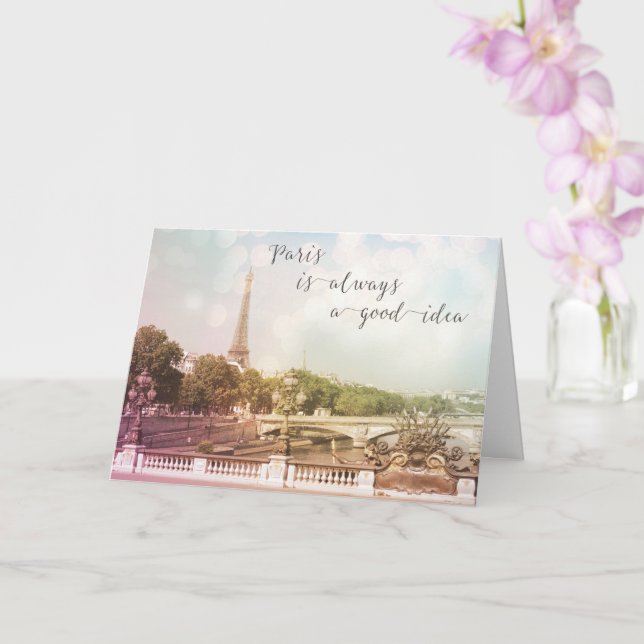 Paris Est Toujours Une Bonne Carte De Voeux Idée (Orchidée)