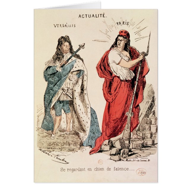 Paris et Versailles brillant à l'un l'autre, 1871 (Devant)