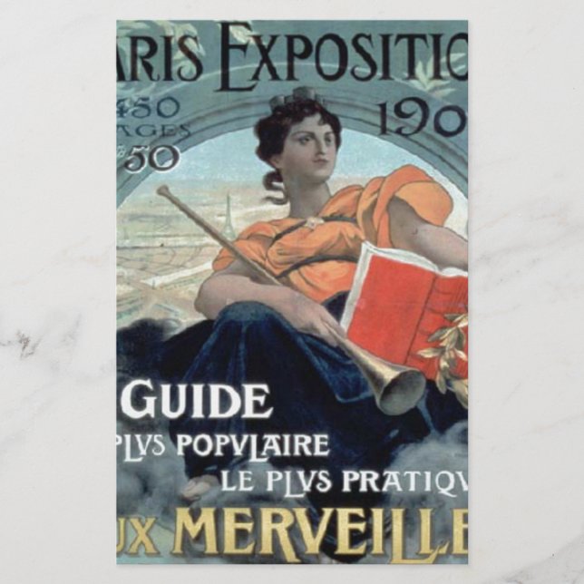 Paris Exposition 1902 v. Chr. Briefpapier (Vorderseite)