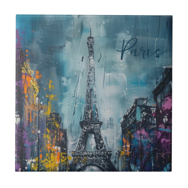 Paris Fashion Night Fliese (Vorderseite)