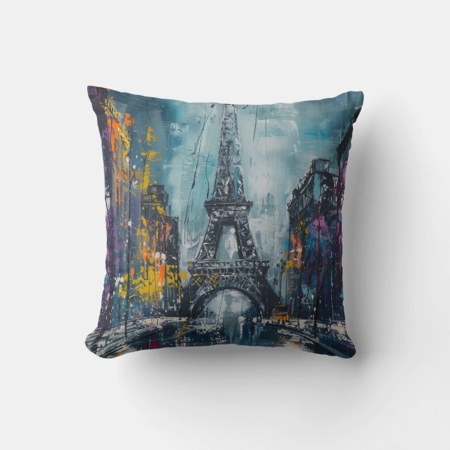 Paris Fashion Night Kissen (Vorderseite)