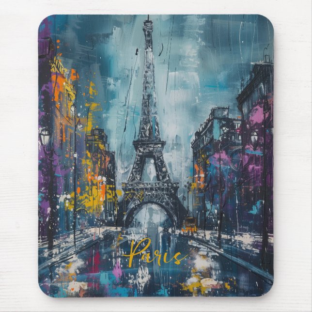Paris Fashion Night Mousepad (Vorne)