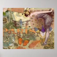 Paris Flapper Art Deco Vintag