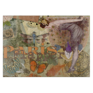 Paris Flapper Art Deco Vintag Schneidebrett