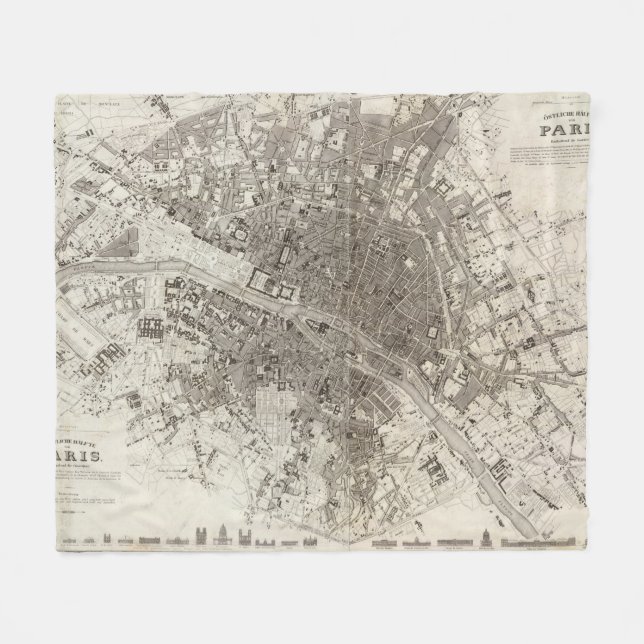 Paris Fleecedecke (Vorderseite (Horizontal))