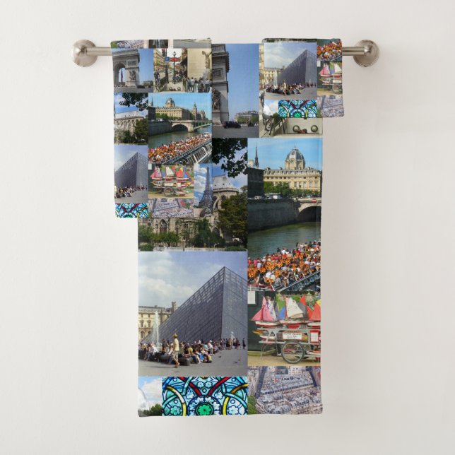 Paris-Foto-Collage Badhandtuch Set (Insitu)