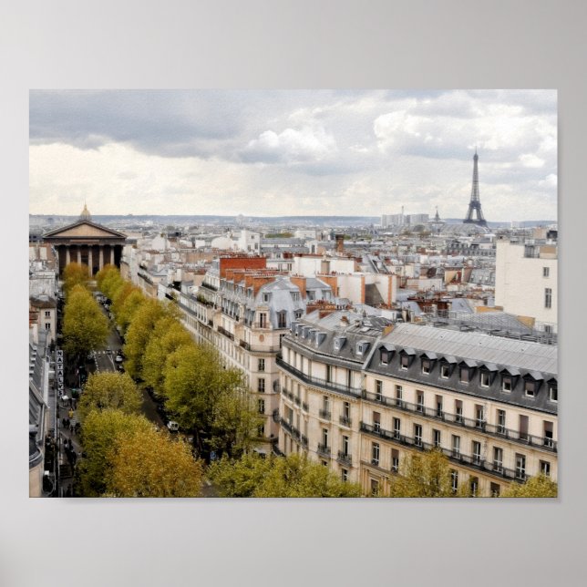 Paris, France 11" x 8,5", Poster Paper (Matte) (Devant)