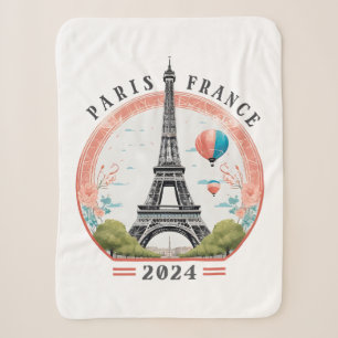 Paris France 2024 Couvertures en polaire, Tour Eif