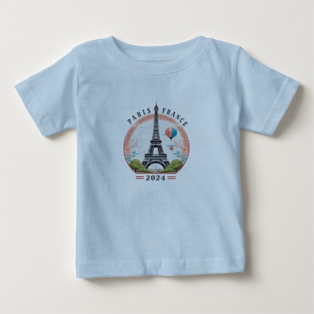 Paris France 2024 T-shirt bébé, Paris France 2024 (Devant)