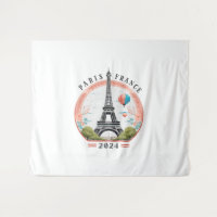 Paris France 2024 Tapestrys, Eiffelturm