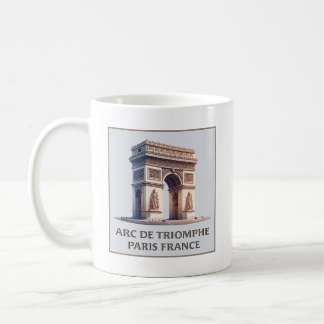 Paris France Arc de Triomphe Kaffeetasse (Links)