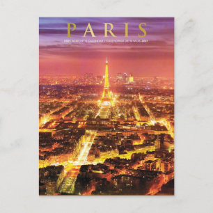 Paris France - Carte postale Tour Eiffel