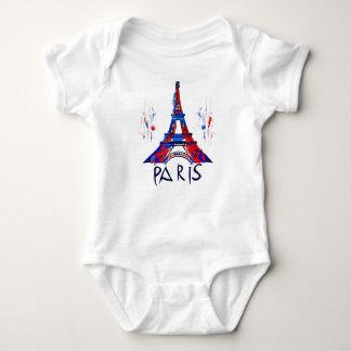 Paris France Eiffel Tower Gift Baby Strampler