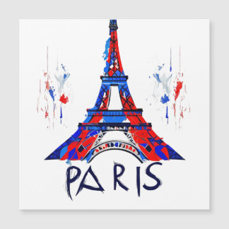 Paris France Eiffel Tower Gift Magnetkarte