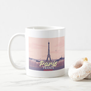 Paris France Eiffel Tower Pastel Travel Design Kaffeetasse