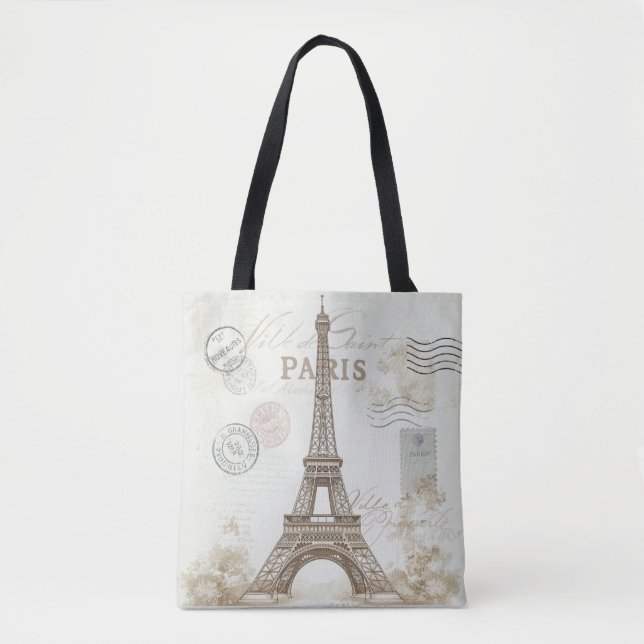 Paris France Eiffel Tower Tasche (Vorderseite)