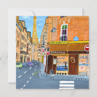Paris, France invitation card