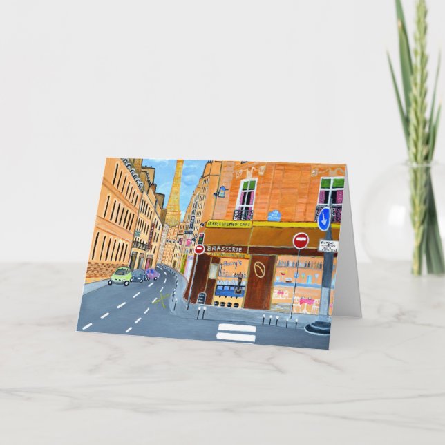 Paris, France invitation card  (Devant)