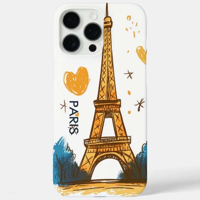 Paris France iPhone 16 Pro Max Hülle (Rückseite)