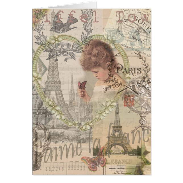 Paris France Jolie fille Eiffel (Devant)