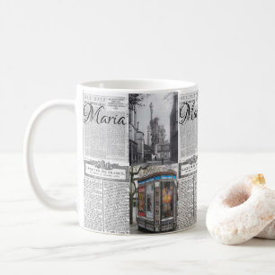 Paris France Newspaper Tasse