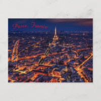 Paris France Night City Lights