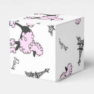 Paris France Poodle Gefallen Geschenkboxen Geschenkschachtel