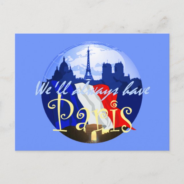 PARIS France Postcard Postkarte (Vorderseite)