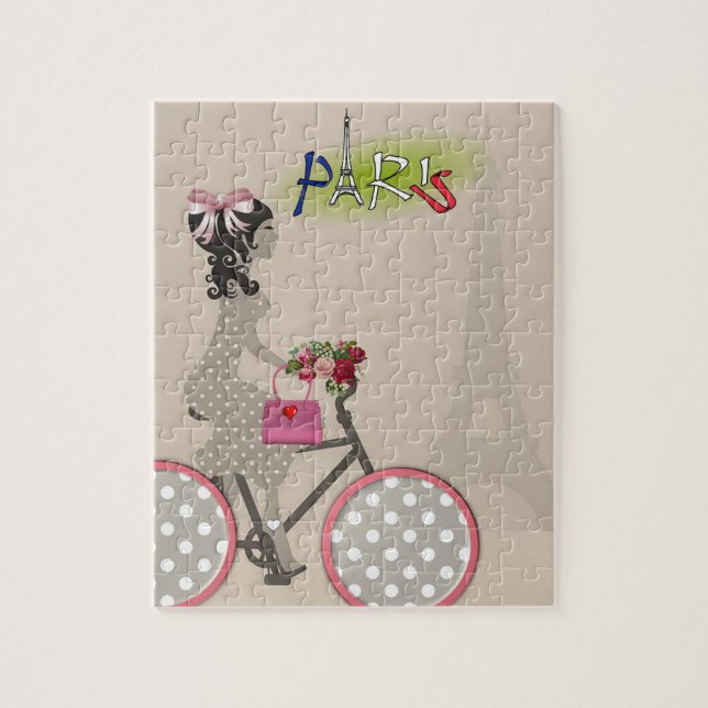 Paris France Puzzle Décor (Vertical)