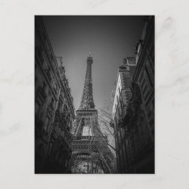 Paris france schwarz-weiß postkarte