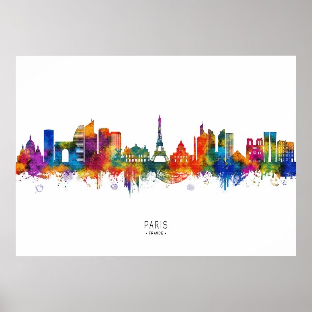 Paris France Skyline Poster (Vorne)