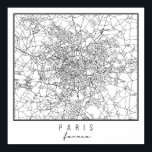 Paris France Street Map Poster<br><div class="desc">Paris France Street Map</div>