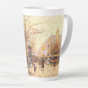 Paris France Street Scène Europe Latte Mug