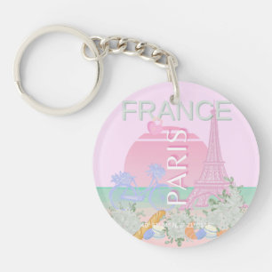 Paris, France, Travel Art, Preppy, Pastel, Rose
