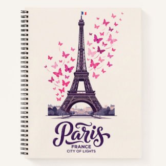 Paris France Ville Lumière Cahier à Spirale