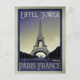 paris france Vintage Optik Postkarte