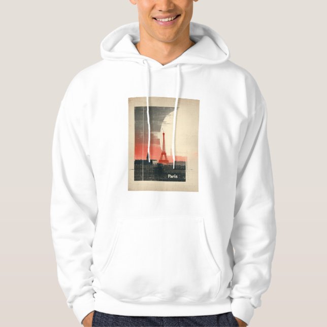 Paris, Frankreich - 1960er Jahre Inspiriert Graphi Hoodie (Vorderseite)